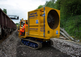 man operated tunnel fan